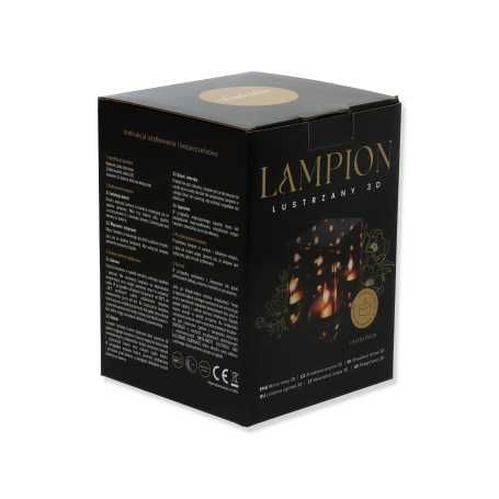 4xLampion lustrzany 15cm LED Znicz