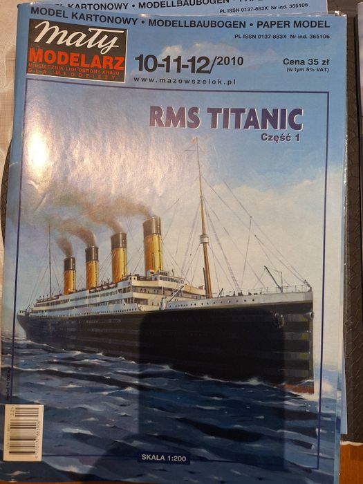 Model kartonowy Titanic cz. 1 i 2 Mały modelarz