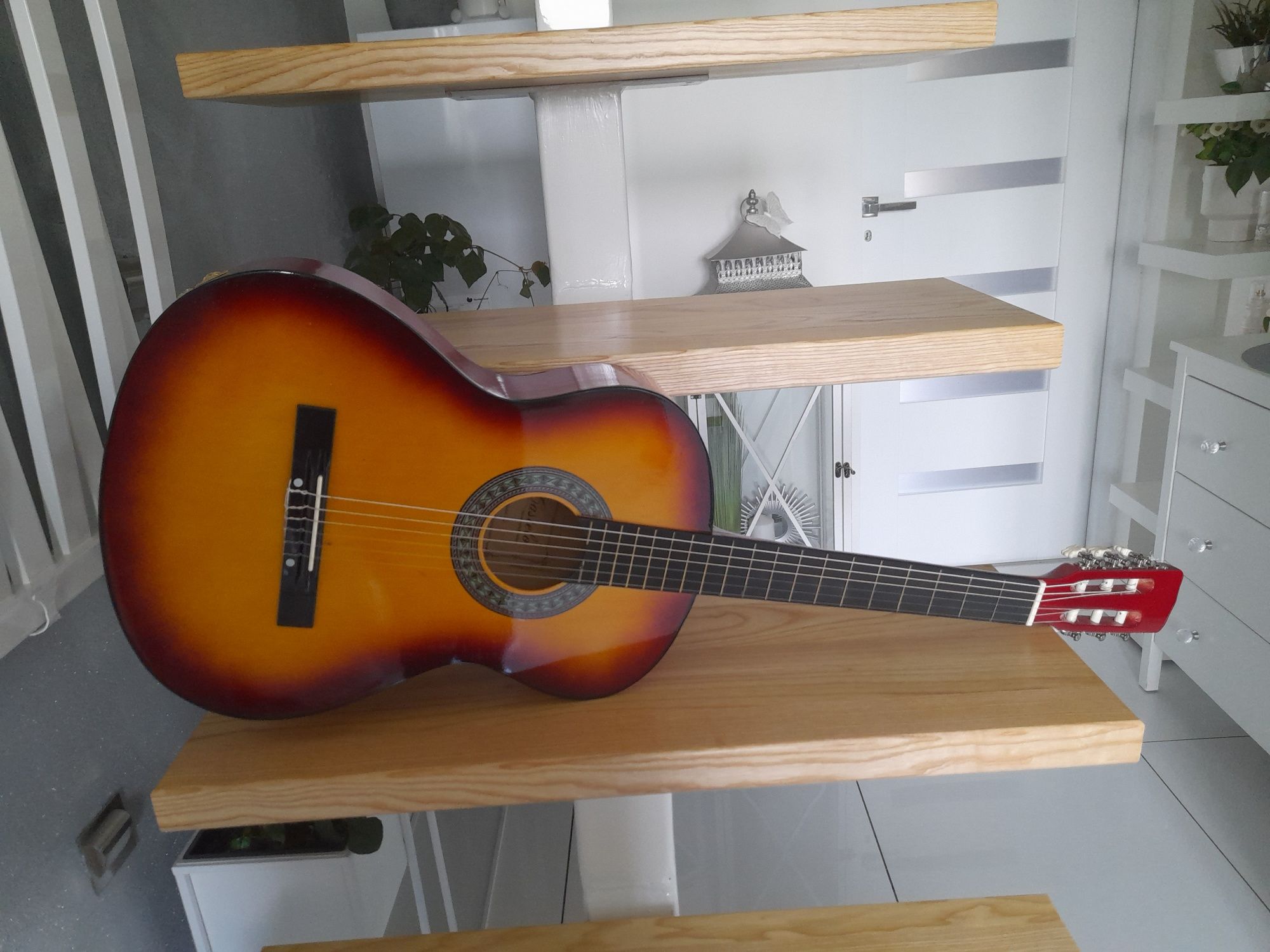 Gitara klasyczna rozmiar 4/4 duża śliczna