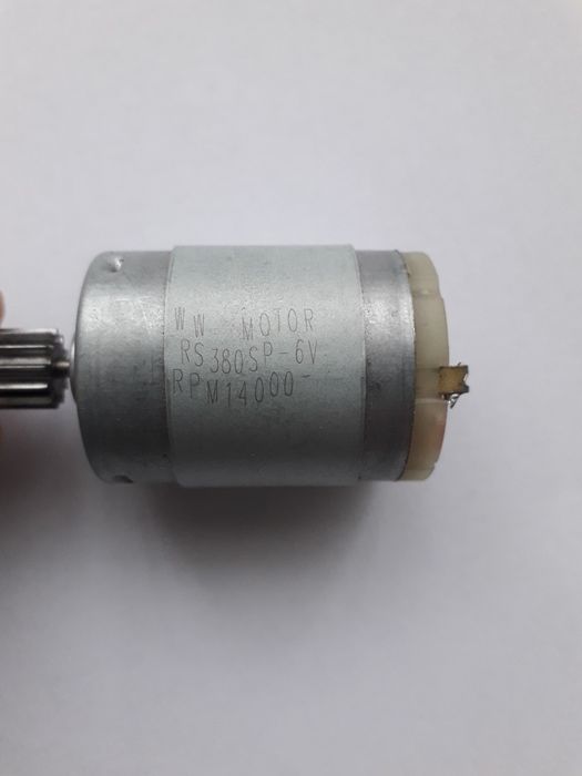 Електродвигун/Мотор RS380 6V  редуктора дитячого електромобіля