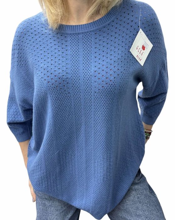 Американка с ажурная вязка. Кашемир