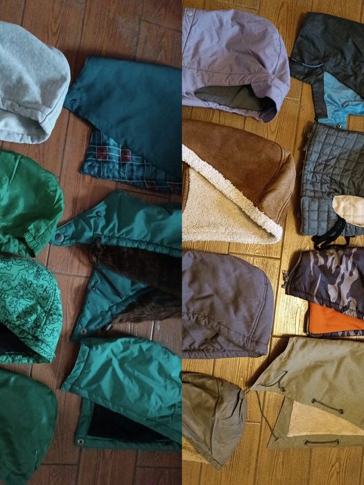 Капюшоны тонкие и утеплённые