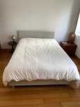 Cama de casal nova com colchão - 1,40m