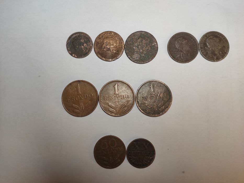 Lote de Moedas antigas Portuguesas e Estrangeiras