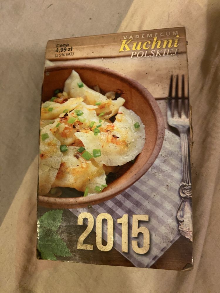 Kalendarz zrywak kartkowy nowy 2015 rok vademecum kuchni polskiej