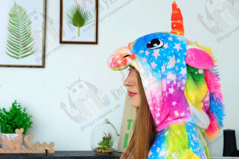 Суперціна! Кігурумі Космічний Єдиноріг піжама костюм подарунок