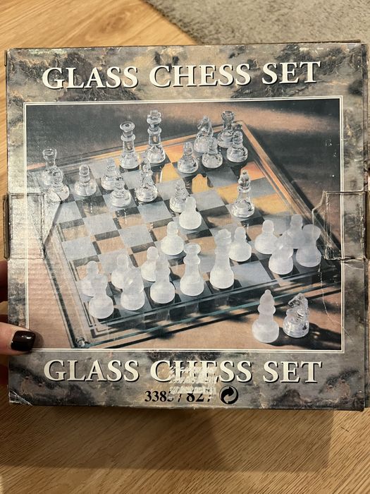 Jogo xadrez em vidro