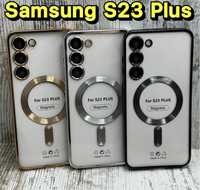 Чехол Chrome MagSafe на Samsung S23 Plus
