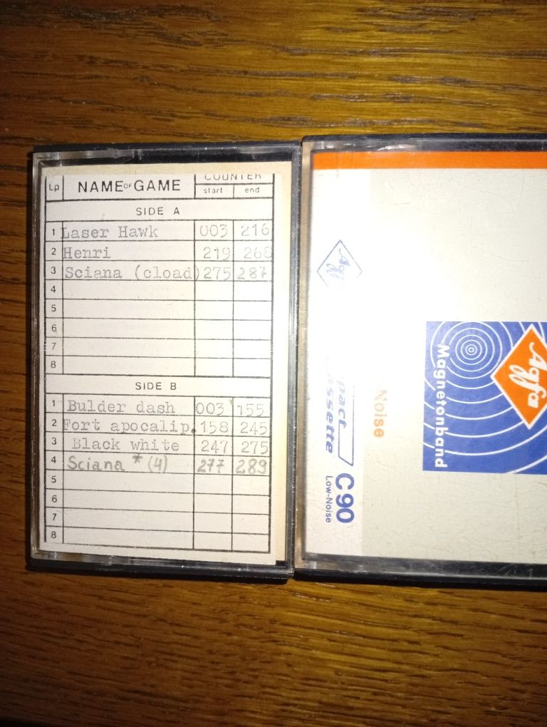 Kasety Atari XL800
