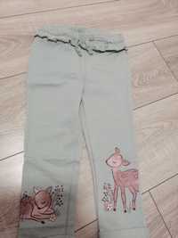 Spodnie dla dziewczynki z bawełny organicznej. Rozmiar 98