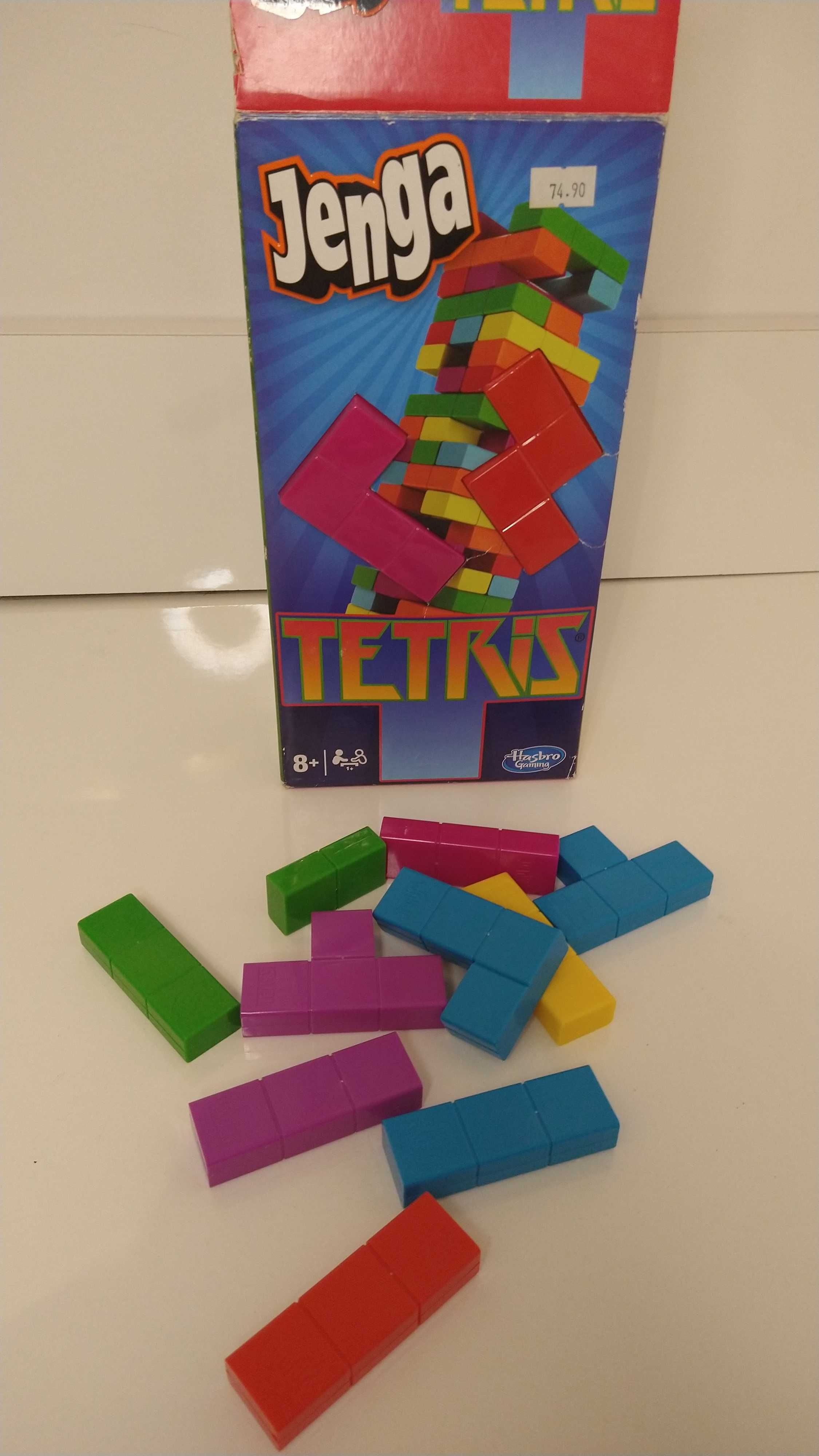 Jenga Tetris klocki plastik kolorowe