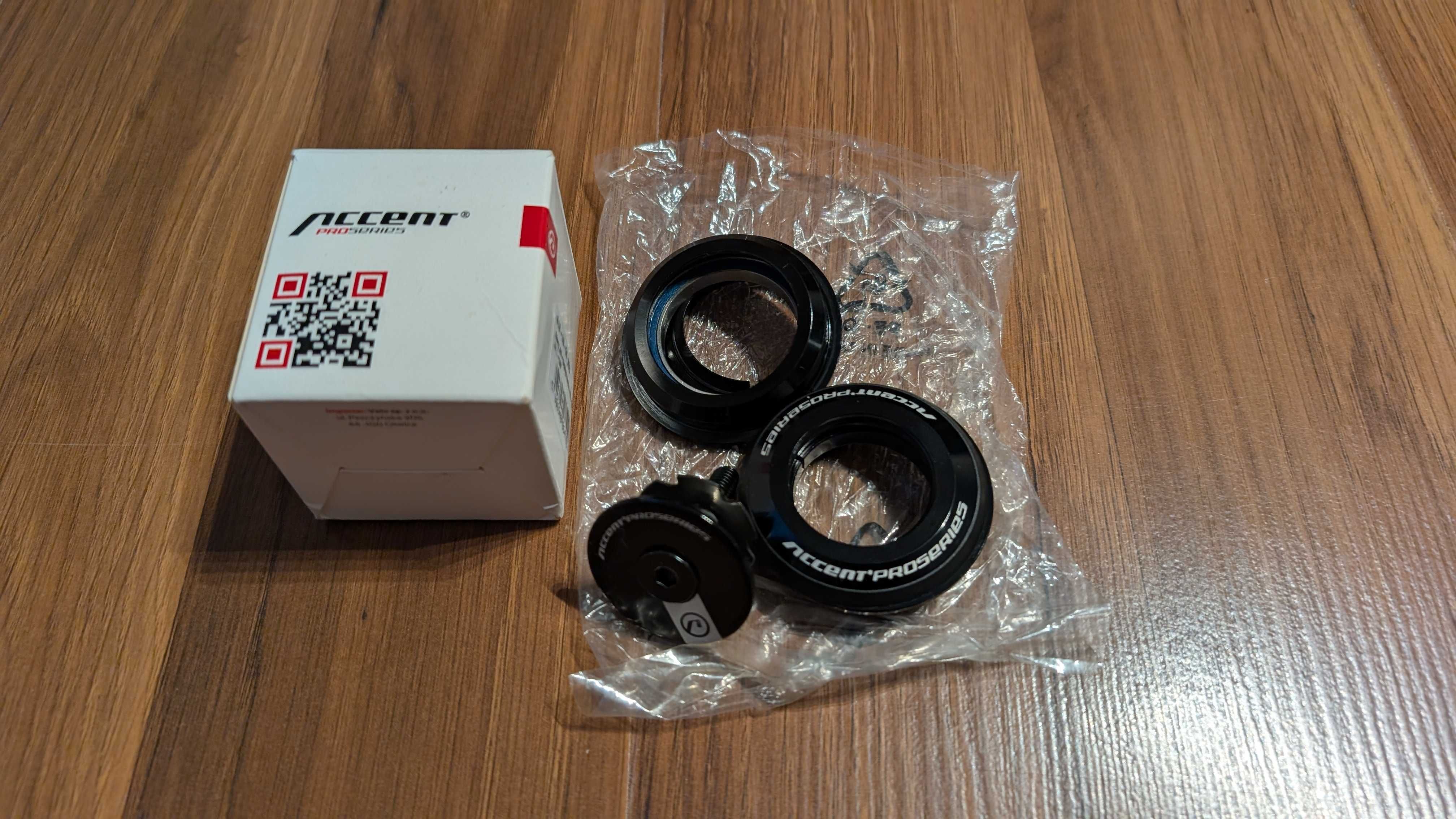Stery rowerowe Accent ProSeries półzintegrowane HSI 1-1/8" Nowe!