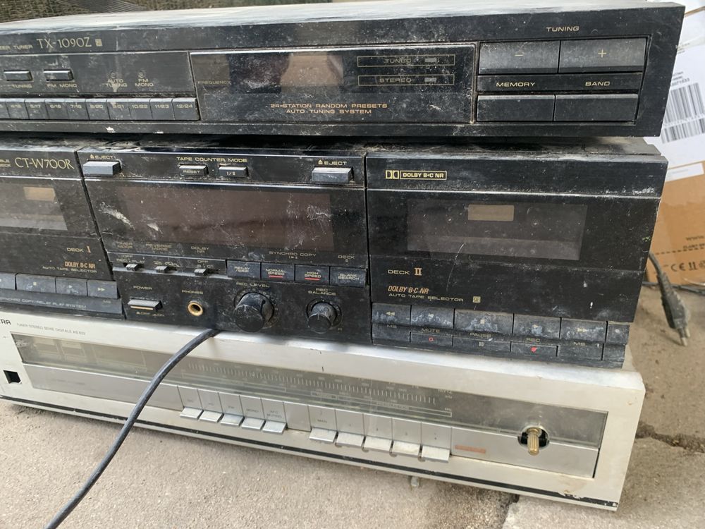 Sprzedam magnetofon pioneer ct-w700r,tx1090z i unitra as 632