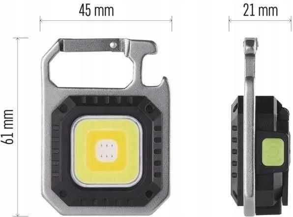 Emos Akumulatorowa Mini Brelok Led 7 Trybów 3 Barwy 750Lm 40M