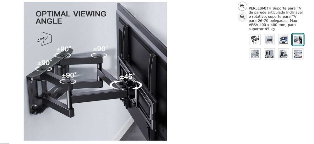 Suporte Tv de 26" a 70" NOVO SELADO