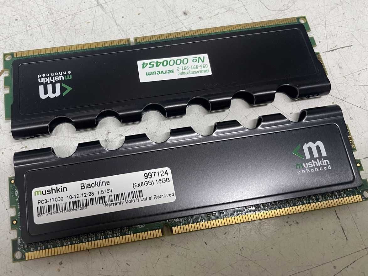 Память для компьютера игровая DDR3 16GB(2*8Gb) PC3-17000 Mushkin