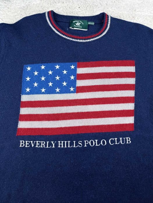 Camisola Malha Beverly Hills Polo Club | L | 80% Lã | Estilo USA