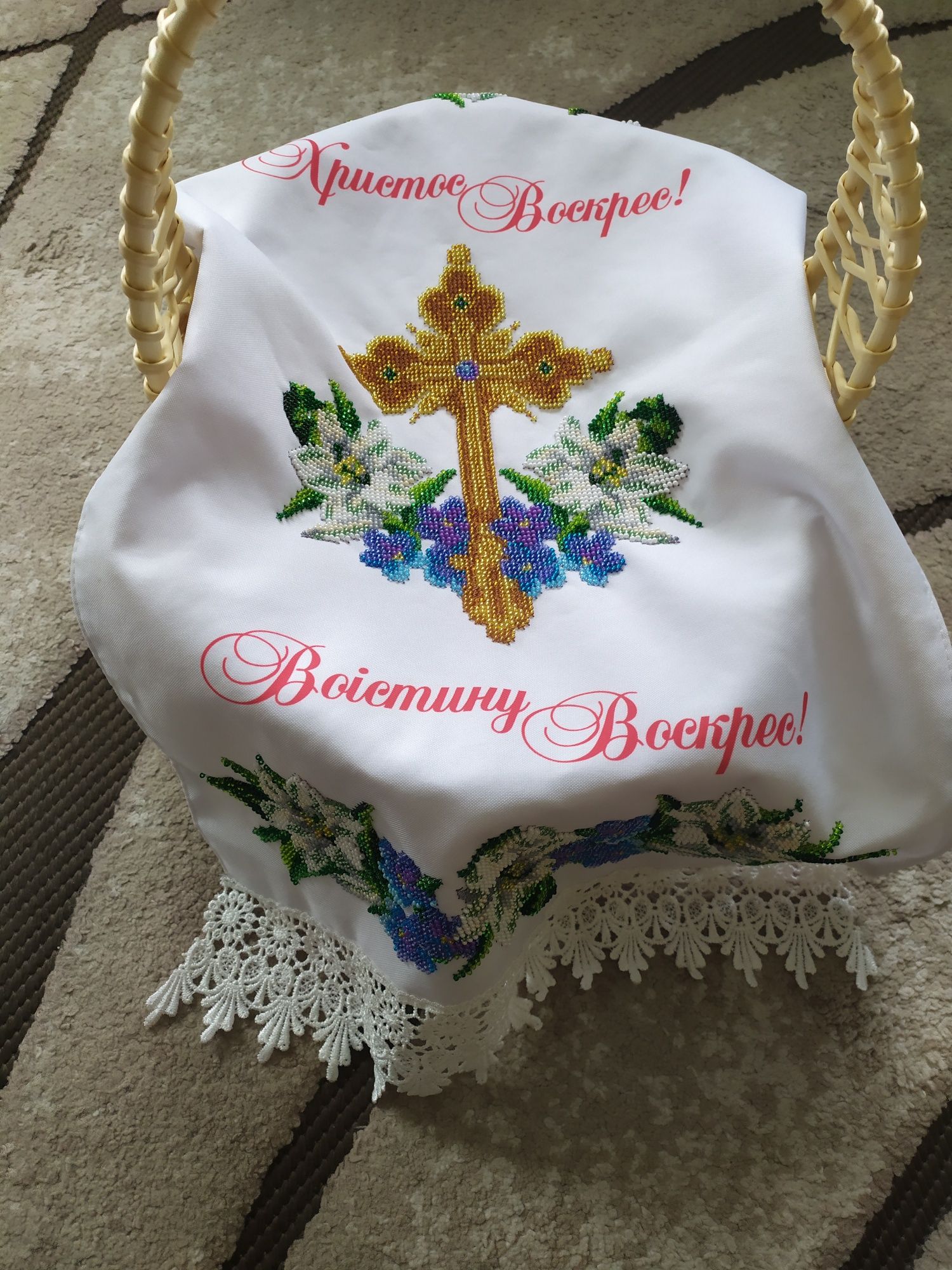 Вишитий рушник на Паску Великодній рушник