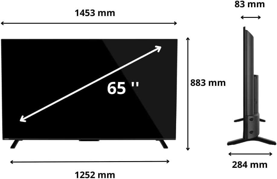 Акція! Телевізор 65 дюймів Toshiba 65UV2363DA (4K Smart TV 60Hz DLED)