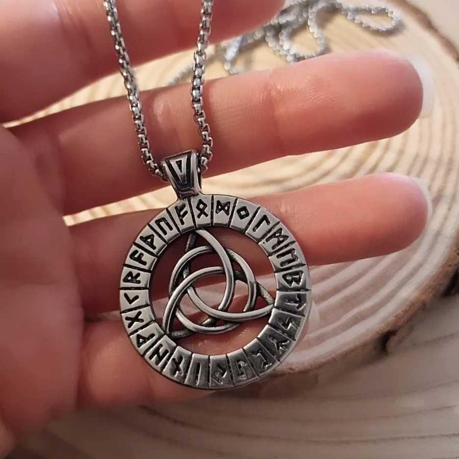 Fio colar necklace cordão amuleto vikings runas odin valhalla