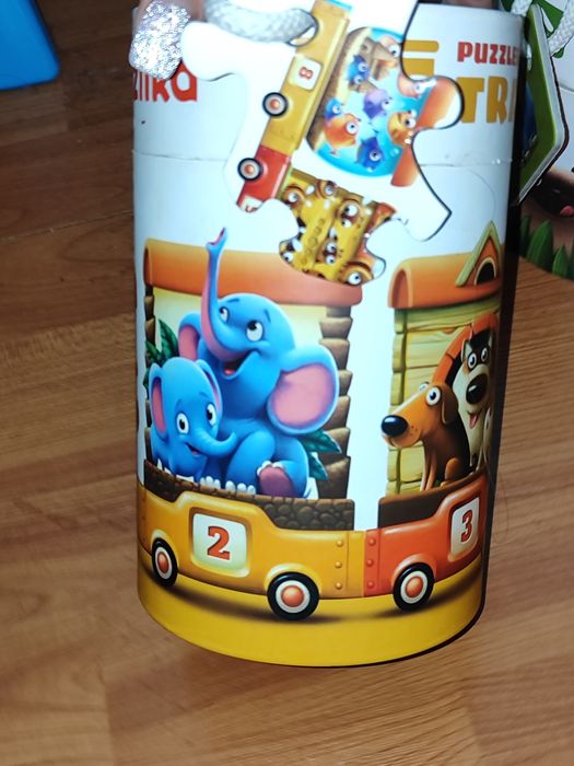 Лот пазли Puzzlika набір 4 коробки картонные dodo пазліка поїзд