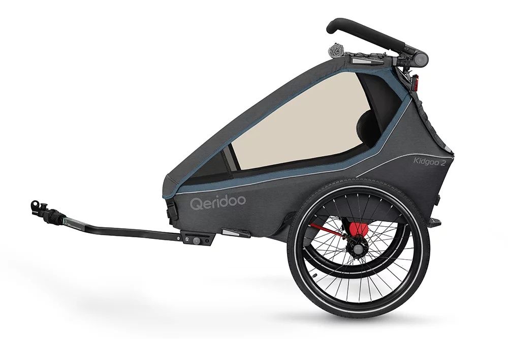 Qeridoo Kidgoo 2 Navy Blue wózek przyczepka rowerowa