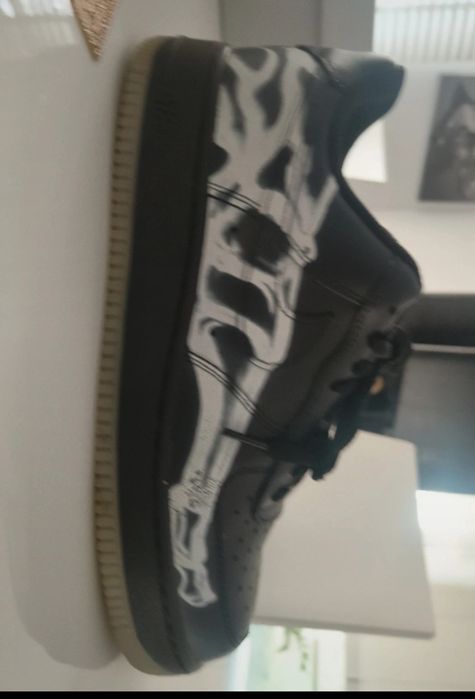 Nike Air force 1 black skeleton