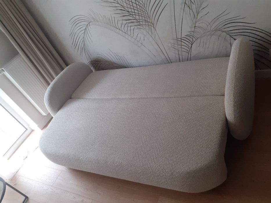 Sofa kanapa nowa rozkładana, wzór baranek