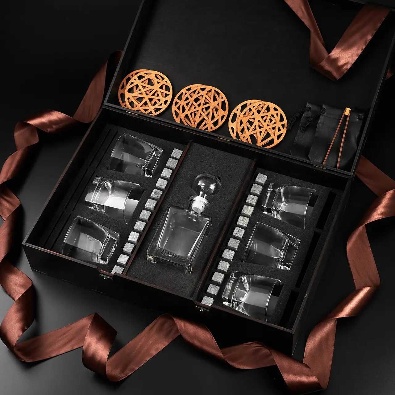 Подарунковий набір з бокалами Luminarc Sterling + камни для виски ТОП!