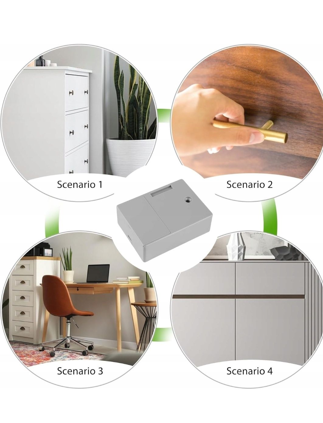 Zamek do szafy nfc zamek meblowy z 3 brelocKami i karta rgid smart