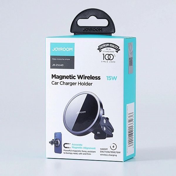 Joyroom samochodowy uchwyt magnetyczny bezprzewodowa indukcyjna ładowa