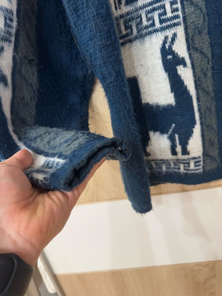 Sweter Ruminahui M wełna alpaka vintage Peru