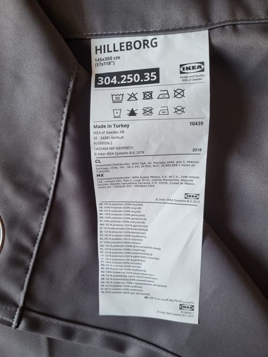 Zasłony Ikea Hilleborg zaciemniające