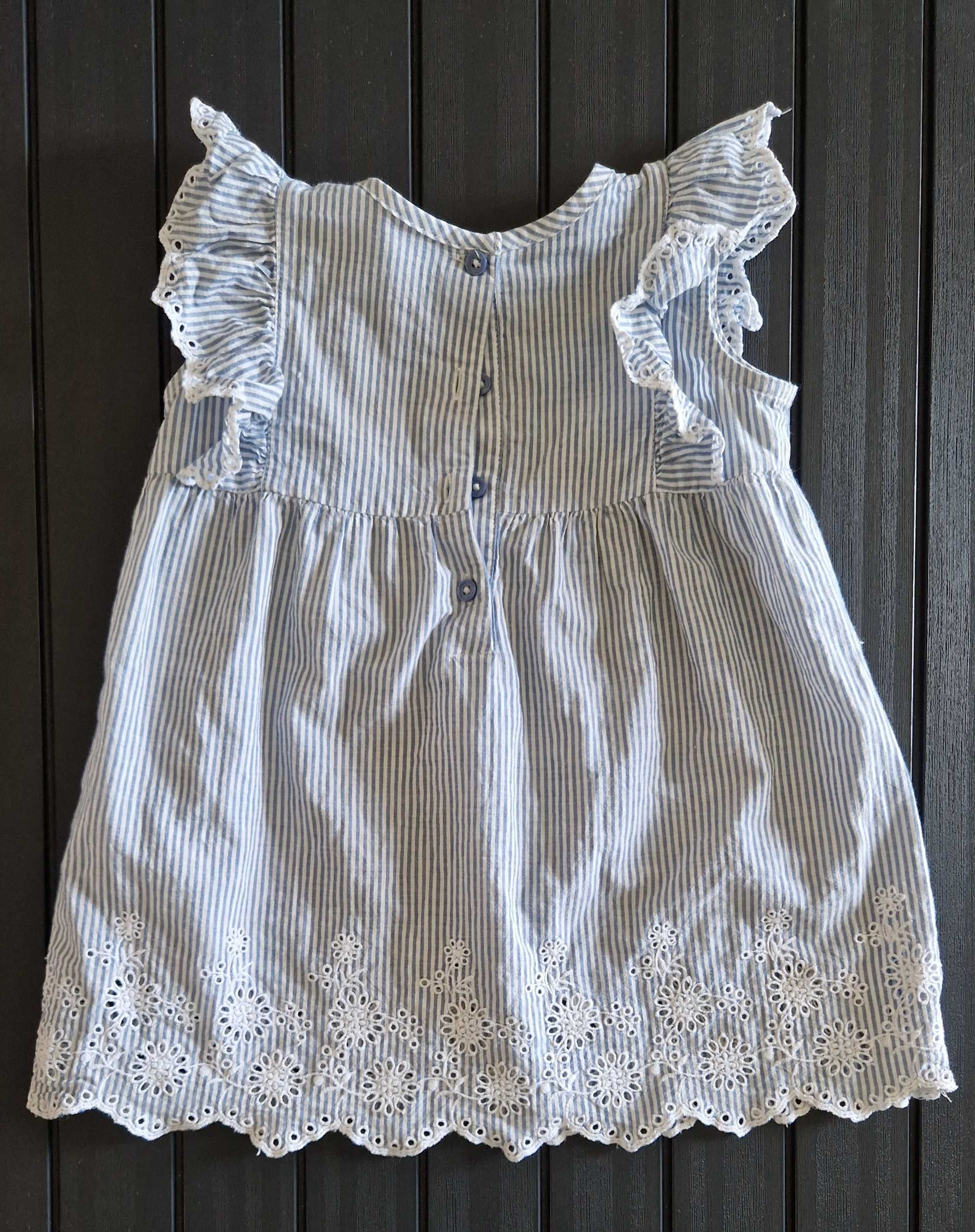 Vestido de Menina com tapa Fraldas Tamanho 1 Ano - Benetton