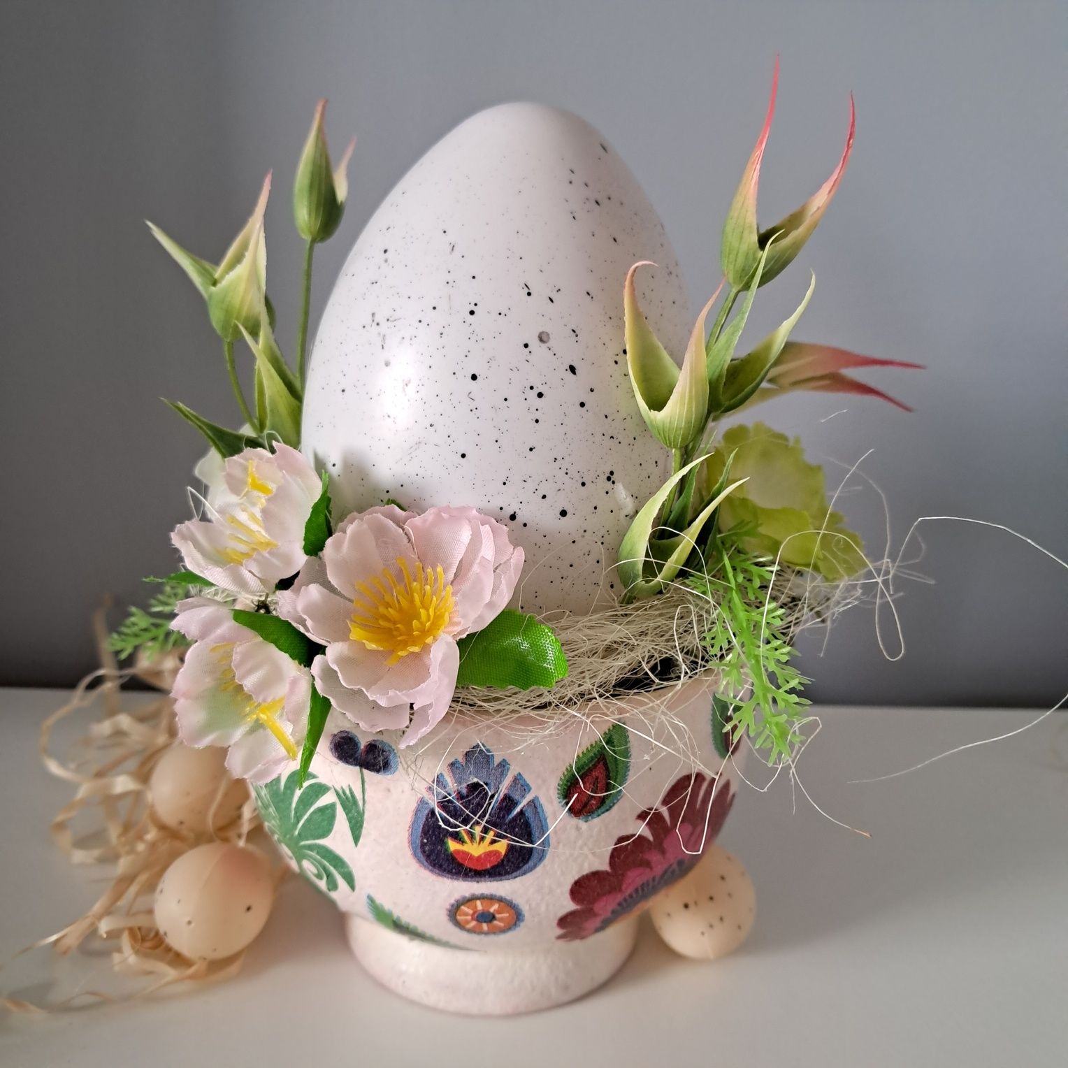 Stroik Wielkanocny na stół jajko
