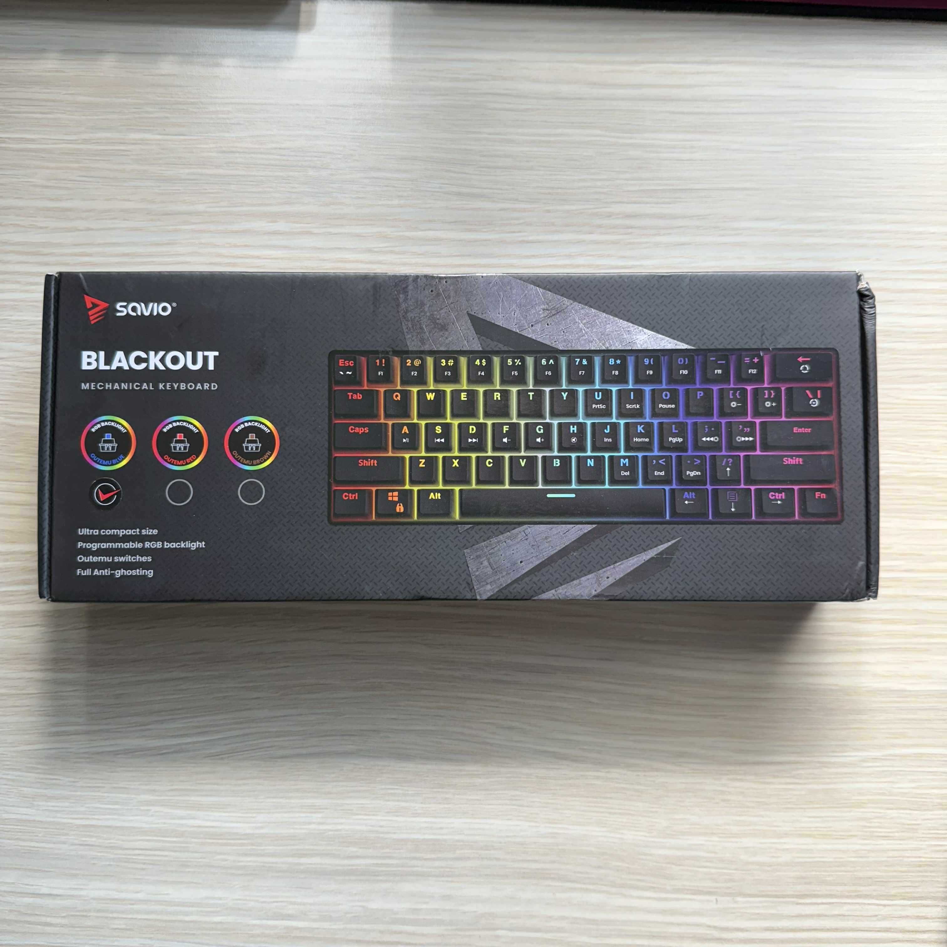 Klawiatura savio blackout outemu blue