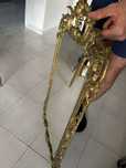 Espelho antigo dourado