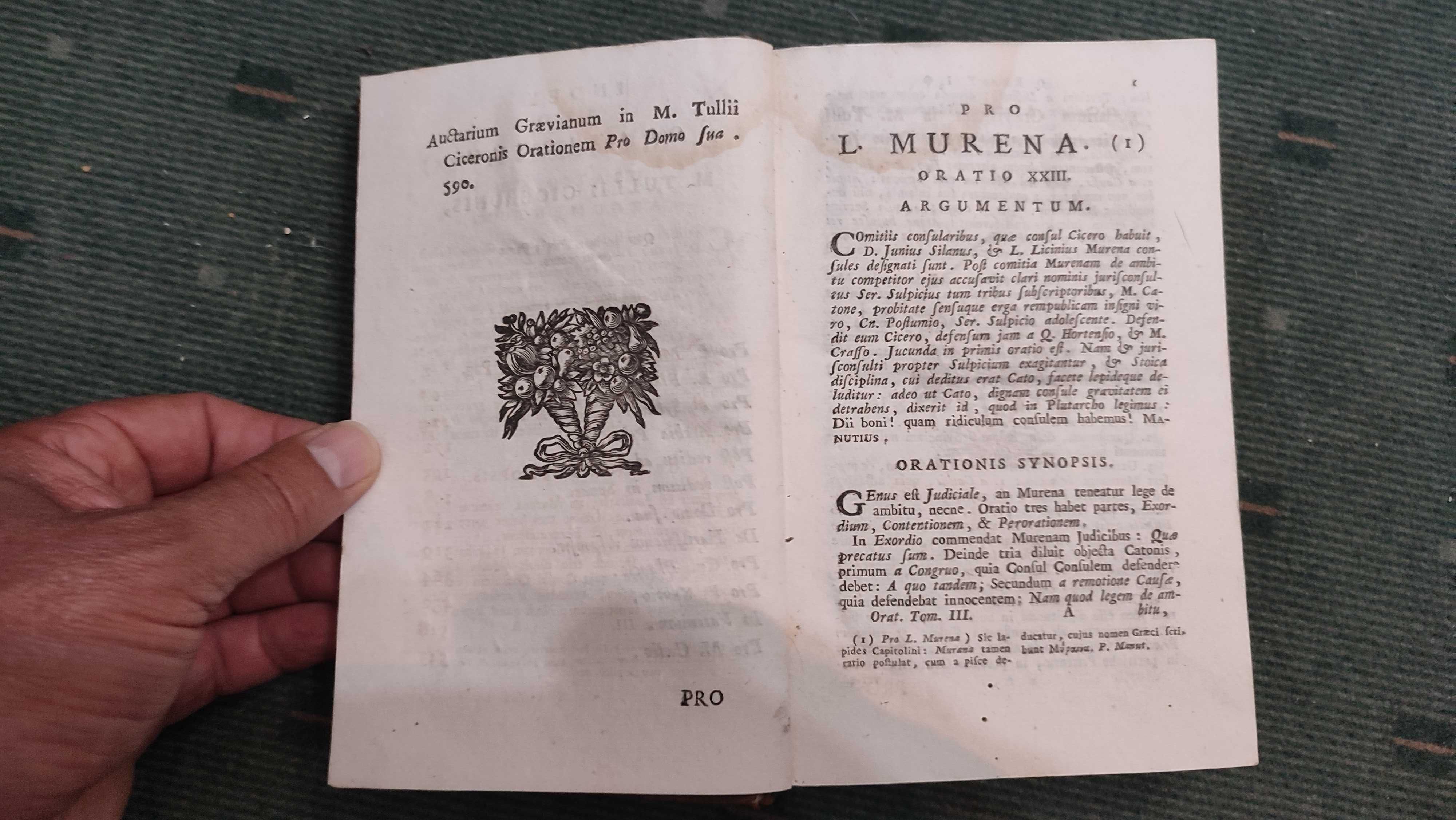 M. Tullii Ciceronis Orationes - 1794