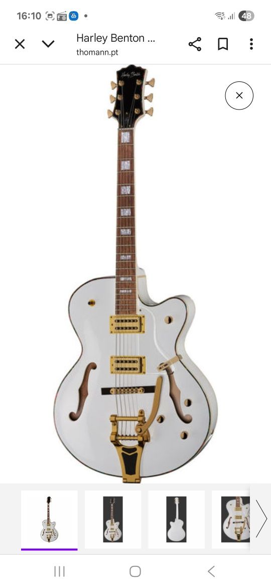 Guitarra Eléctrica Harley Benton Hollow Body Big Tone V