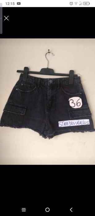 Calções ganga senhora tam 36 Stradivarius zara