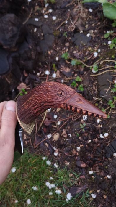 Ręcznie wykuty tasak/ Serbski tasak/ knifemaking/ nóż tasak kuchenny.