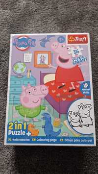 Nowe puzzle Świnka Peppa gigant