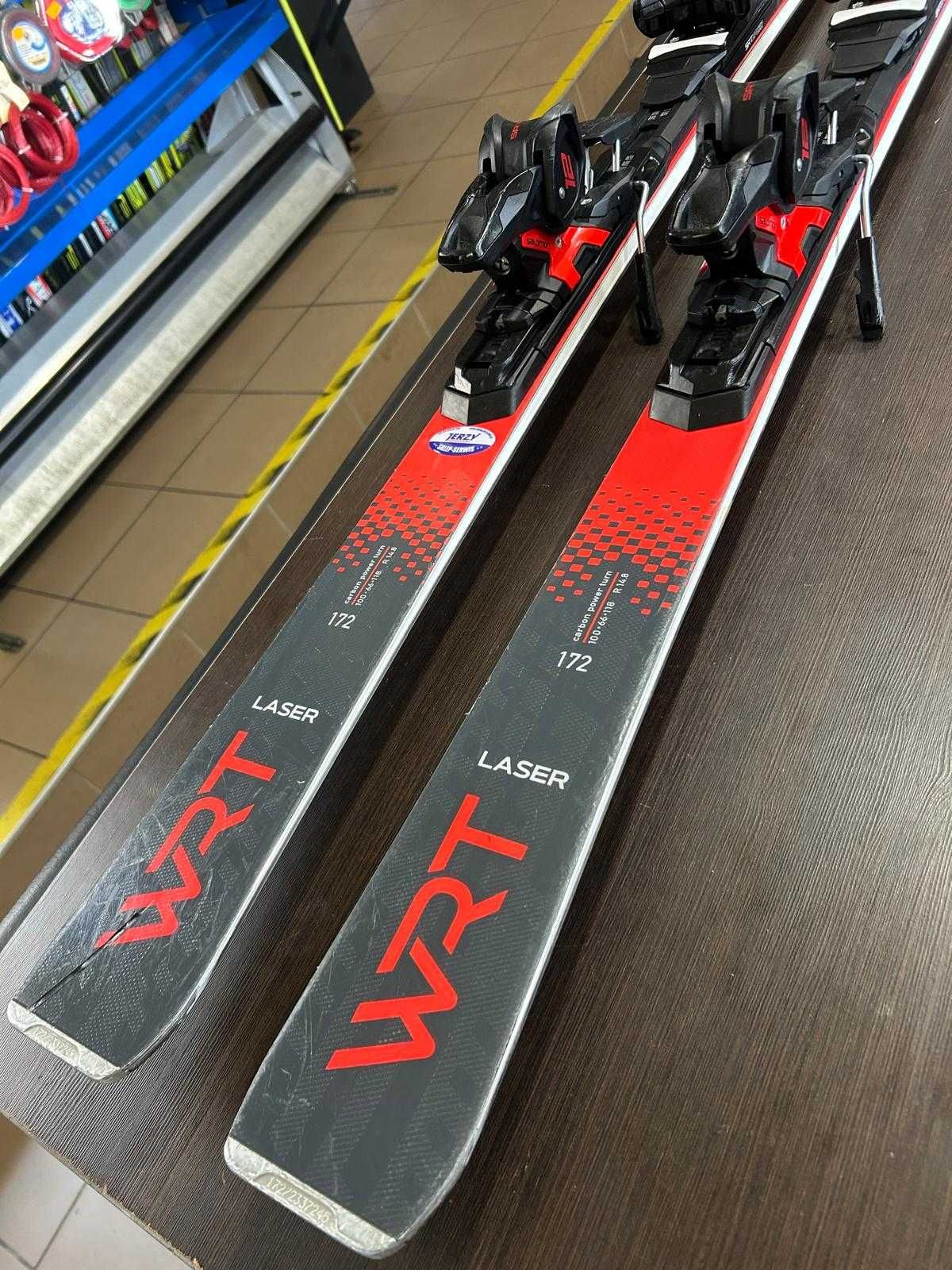 Narty Stockli Laser WRT+ SRT CARBON + Salomon SRT12  172cm N-139