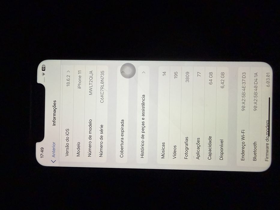IPhone 11 64 GB preto
