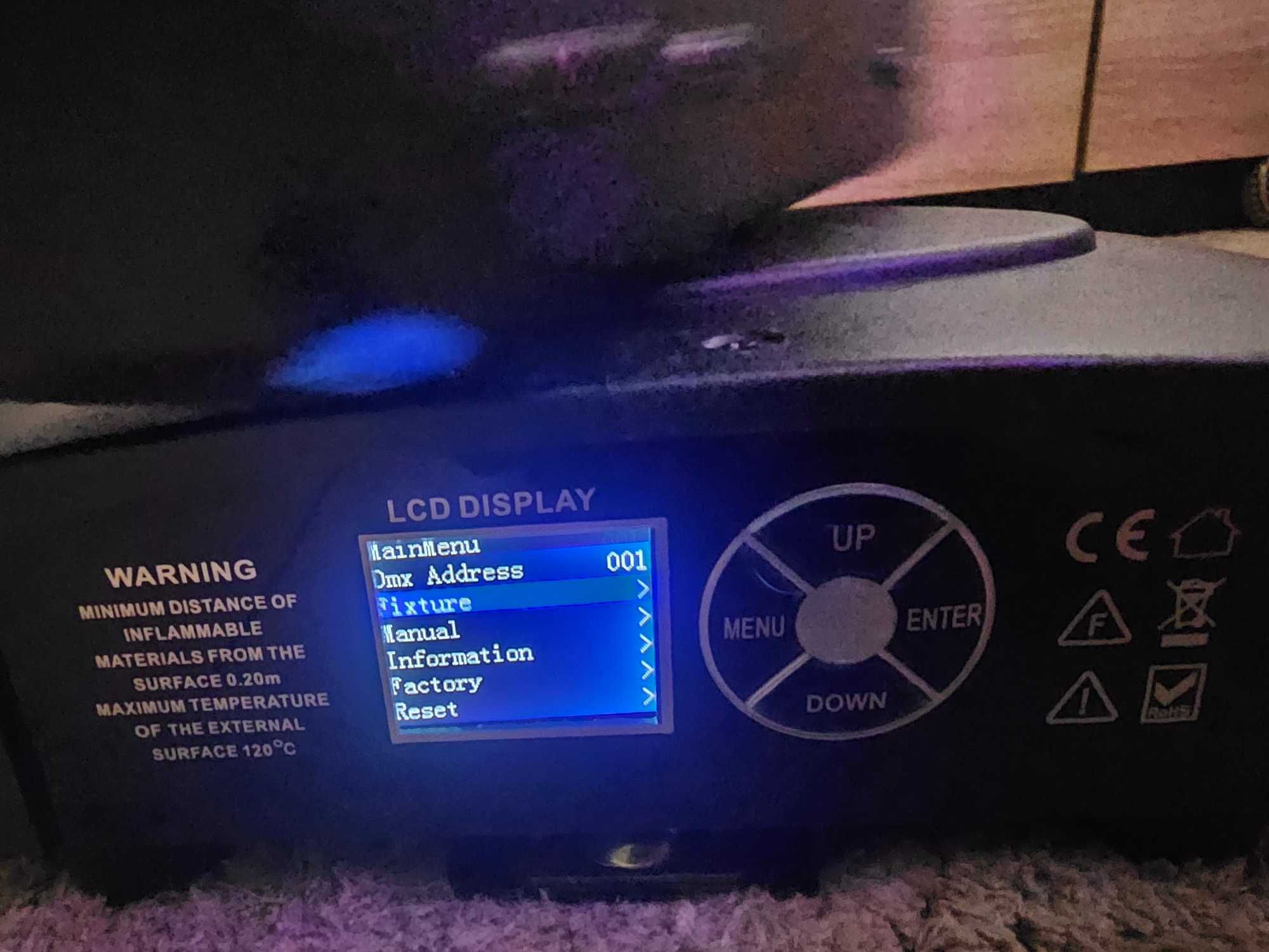 Ruchoma głowa dyskotekowa 7x40W, zoom, DMX, spotlight, 280W, LED