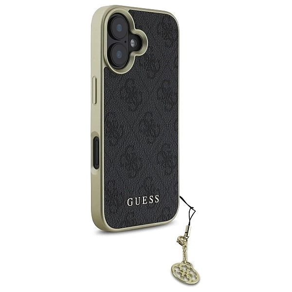 Guess GUHCP16SGF4GGR iPhone 16/6.1" czarny/black hardcase 4G Charms Co