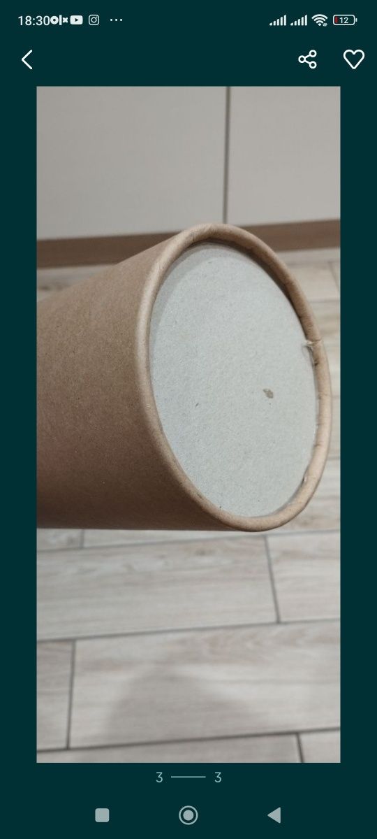 Тубус кругла коробка