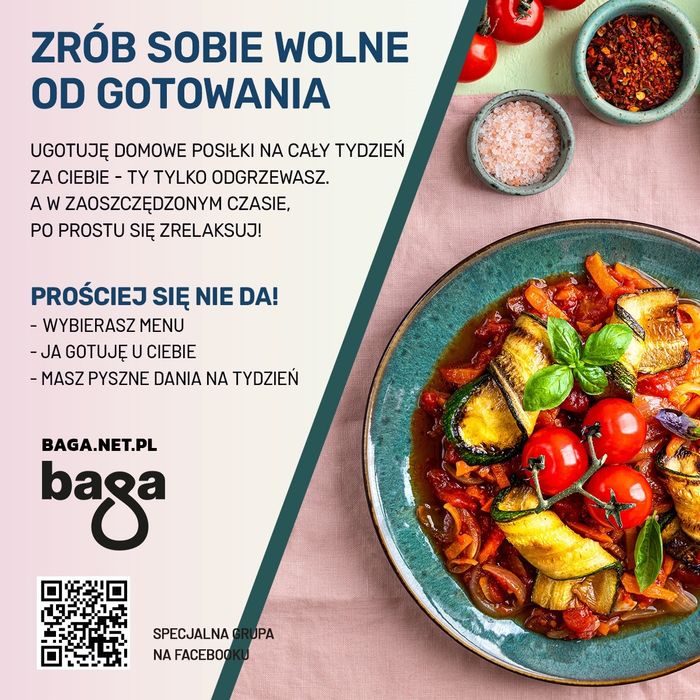 Gotuję obiady  w 1 dzień  na 7 dni. W Twoim domu. Warszawa