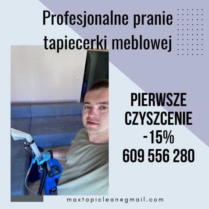Profesjonalne pranie tapicerki meblowej i samochodowej.