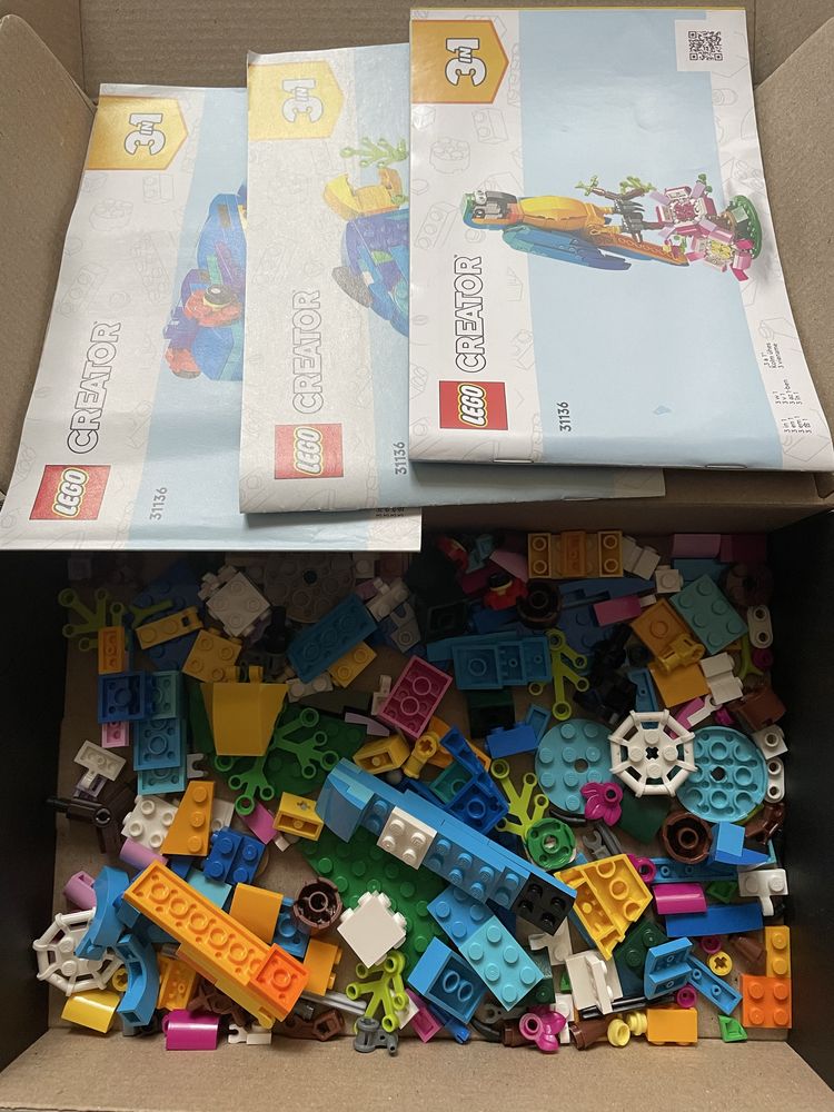 Конструктор LEGO Creator   попуга жаба риба 3 в 1